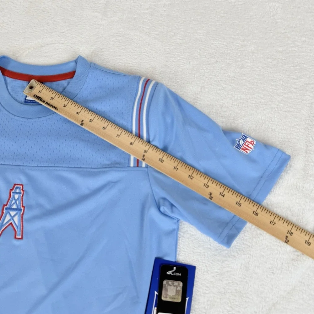 Retro Houston Oilers NFL Team Apparel Men's Small Vented Short Sleeve Shirt‎ New